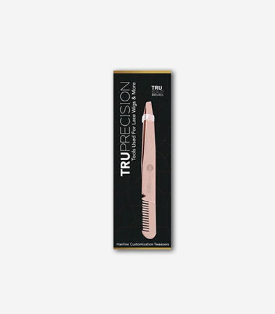 TruBeauty Slant-Tip Tweezers for Hairline Styling for lace wig installs